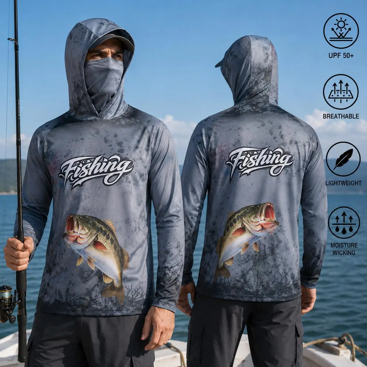 Fishing Shirt Hooded Men Fishi - Fishing recension och pris