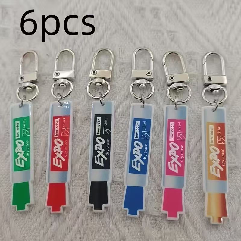 6pcs acrylic pen keychain, all - Hiking recension och pris