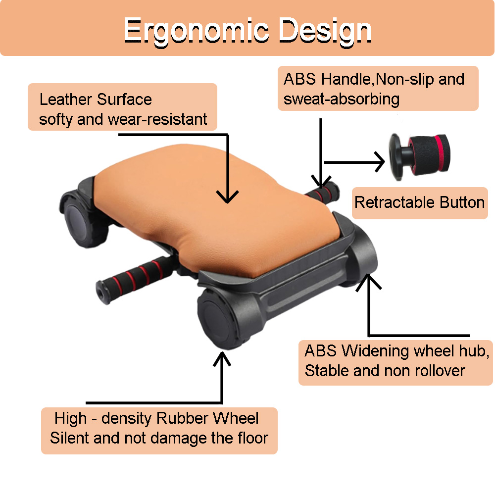 Ab Roller, 4 Wheel Automatic R - Ab Roller Wheel With Elbow Support recension och pris