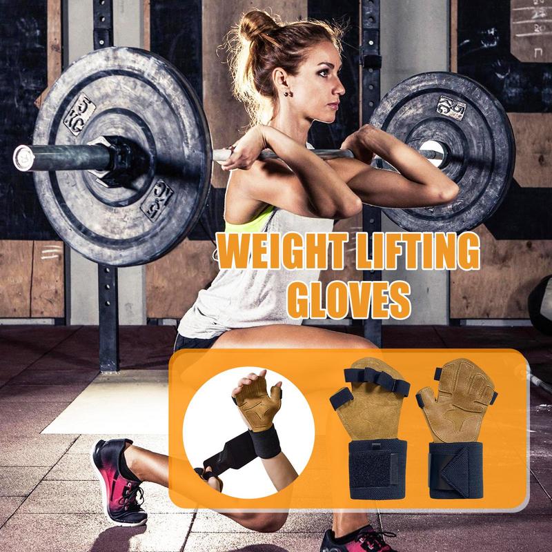 Weight Lifting Gloves For Men  - Wrist Wraps Weightlifting Support recension och pris