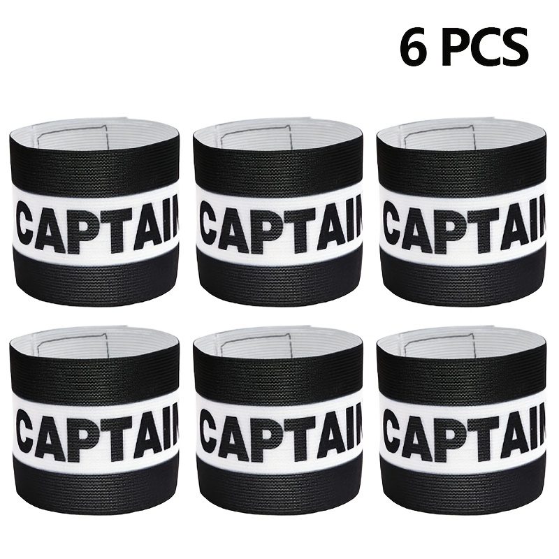 6Pcs Adjustable Captain Armban - Team Sports recension och pris