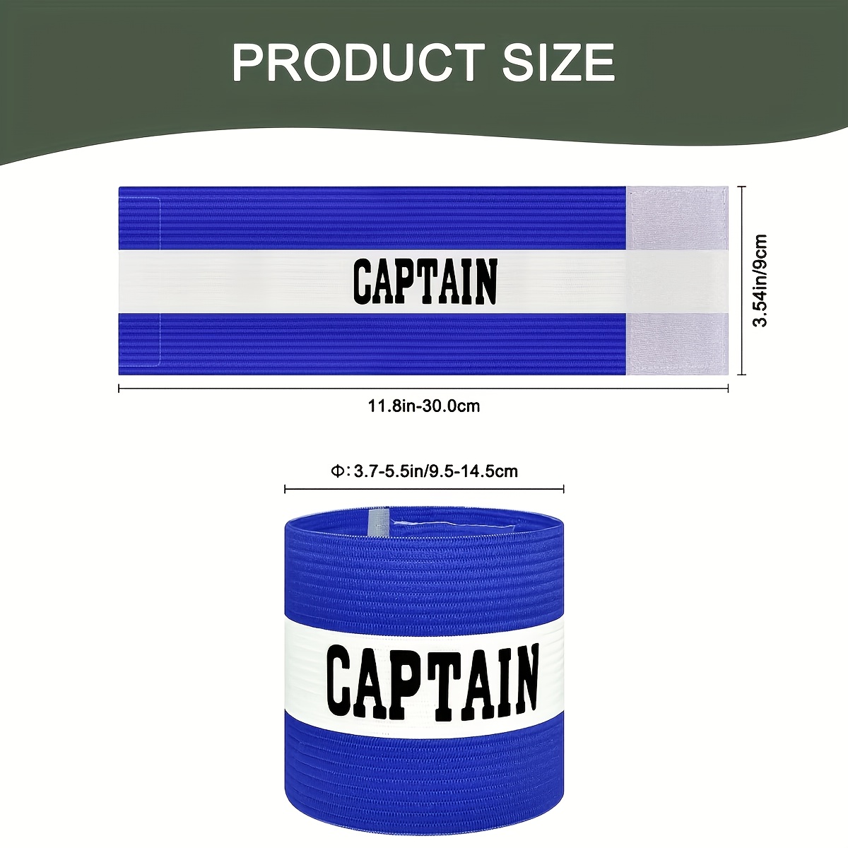 6Pcs Adjustable Captain Armban - Team Sports recension och pris